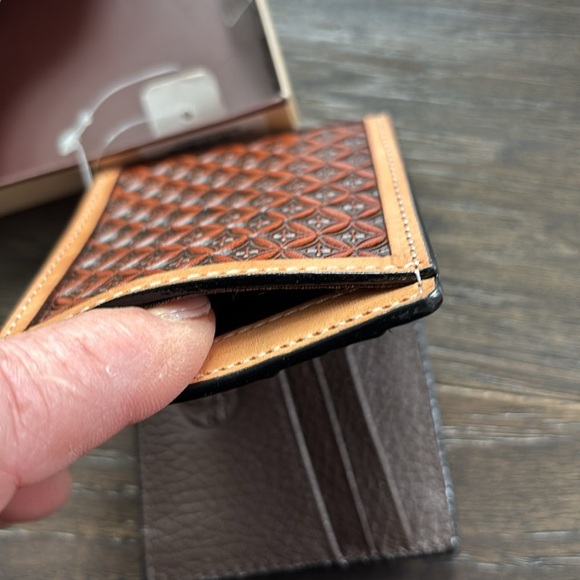 3D Belt Co. Top grain all leather interiors bifold money clip slim fit,western - Picture 8 of 9